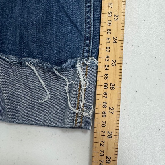 Universal Thread High Rise Skinny Jeans Candiani Denim Blue Raw Hem 14/32R - Picture 2 of 9